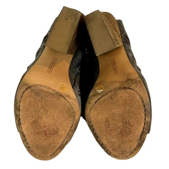 Vince Camuto Shady Grey Kimora Ankle Heel Bootie  Size 8  Open Toe Suede Cutout - Picture 8 of 11